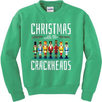 Family Ugly Christmas With The Crackheads Kids Sweatshirt