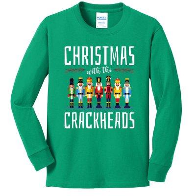 Family Ugly Christmas With The Crackheads Kids Long Sleeve Shirt