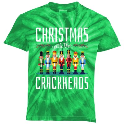 Family Ugly Christmas With The Crackheads Kids Tie-Dye T-Shirt