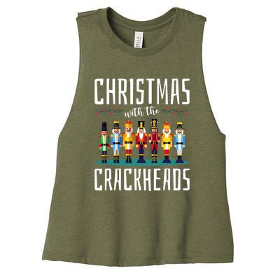 Family Ugly Christmas With The Crackheads Women's Racerback Cropped Tank