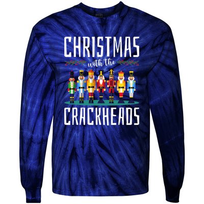 Family Ugly Christmas With The Crackheads Tie-Dye Long Sleeve Shirt