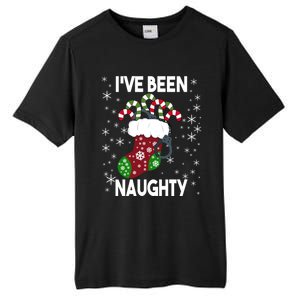 Funny Ugly Couples Christmas IVe Been Naughty Gift Tall Fusion ChromaSoft Performance T-Shirt