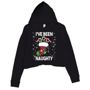 Funny Ugly Couples Christmas IVe Been Naughty Gift Crop Fleece Hoodie