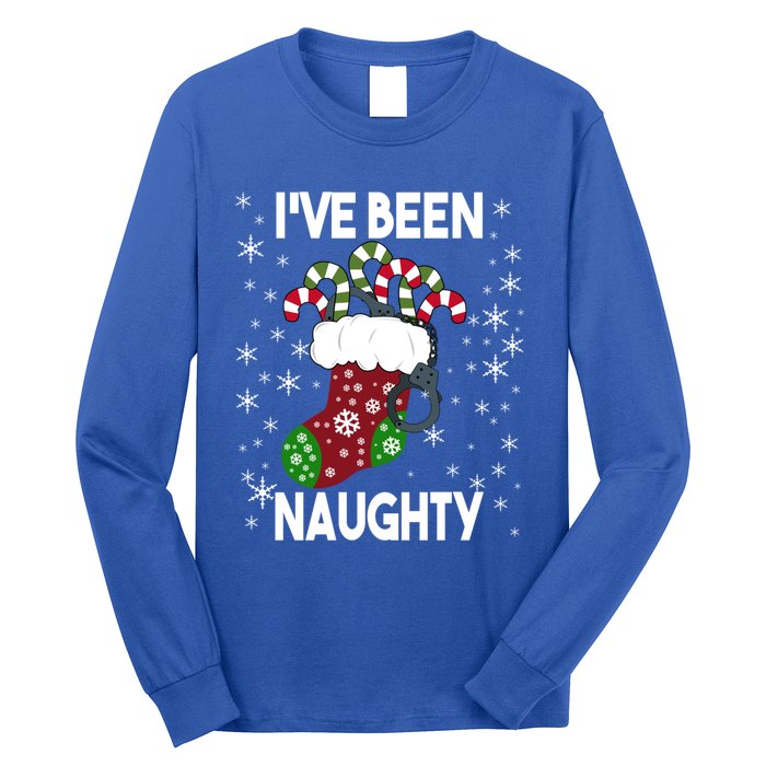 Funny Ugly Couples Christmas IVe Been Naughty Gift Long Sleeve Shirt