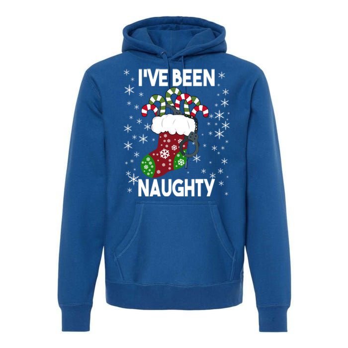 Funny Ugly Couples Christmas IVe Been Naughty Gift Premium Hoodie