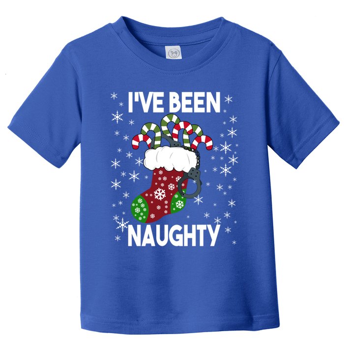 Funny Ugly Couples Christmas IVe Been Naughty Gift Toddler T-Shirt