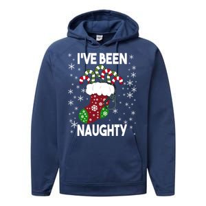 Funny Ugly Couples Christmas IVe Been Naughty Gift Performance Fleece Hoodie