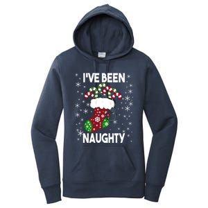 Funny Ugly Couples Christmas IVe Been Naughty Gift Women's Pullover Hoodie