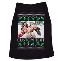 Family Ugly Christmas Sweater Design Custom Photo Text Doggie Tank