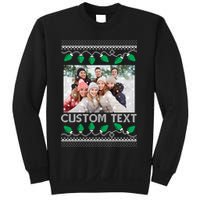 Family Ugly Christmas Sweater Design Custom Photo Text Sweatshirt