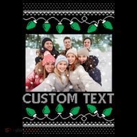 Family Ugly Christmas Sweater Design Custom Photo Text Sweatshirt