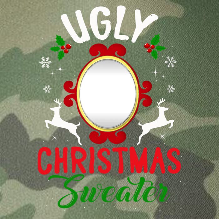 Funny Ugly Christmas Sweater With Mirror Legacy Tie Dye Trucker Hat
