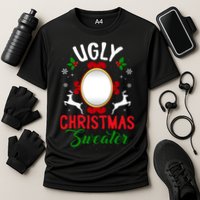 Funny Ugly Christmas Sweater With Mirror Performance Shirt
