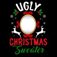 Funny Ugly Christmas Sweater With Mirror Performance Shirt