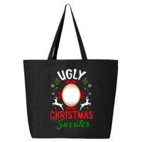 Funny Ugly Christmas Sweater With Mirror 25L Jumbo Tote