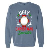 Funny Ugly Christmas Sweater With Mirror Garment-Dyed Sweatshirt