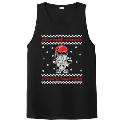 Funny Ugly Christmas Biker Gnome Motorcycle Lover Gift Xmas Gift PosiCharge Competitor Tank