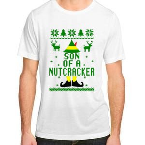 Funny Ugly Christmas Sweater Son Of A Nutcracker Adult ChromaSoft Performance T-Shirt