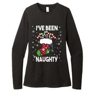 Funny Ugly Couples Christmas IVe Been Naughty Gift Womens CVC Long Sleeve Shirt