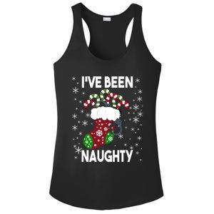 Funny Ugly Couples Christmas IVe Been Naughty Gift Ladies PosiCharge Competitor Racerback Tank