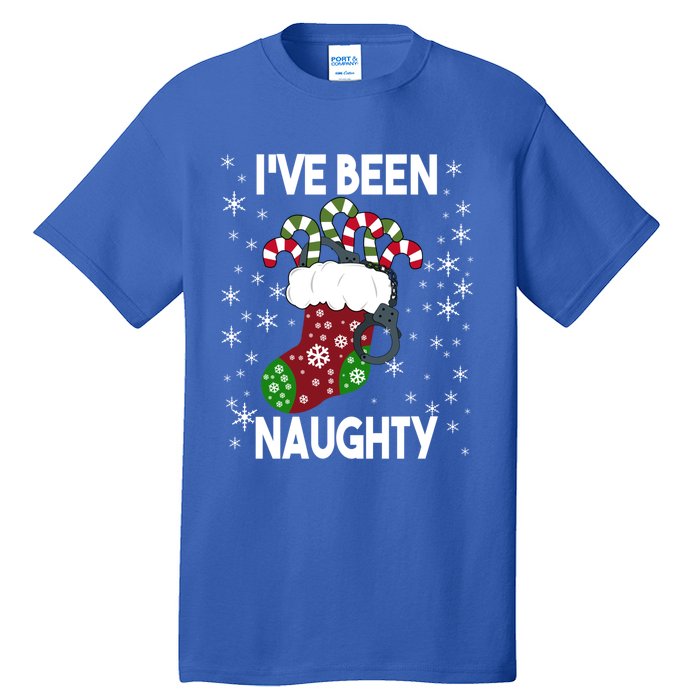 Funny Ugly Couples Christmas IVe Been Naughty Gift Tall T-Shirt