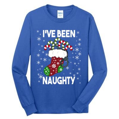 Funny Ugly Couples Christmas IVe Been Naughty Gift Tall Long Sleeve T-Shirt