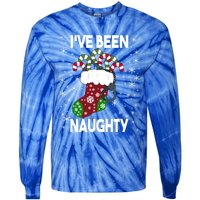 Funny Ugly Couples Christmas IVe Been Naughty Gift Tie-Dye Long Sleeve Shirt