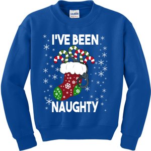 Funny Ugly Couples Christmas IVe Been Naughty Gift Kids Sweatshirt