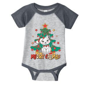 Funny Ugly Christmas Sweater Meowy Catmas Merry Catmas Girls  Infant Baby Jersey Bodysuit