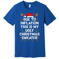 Funny Ugly Christmas Sweater  Couples Matching Xmas  Premium T-Shirt