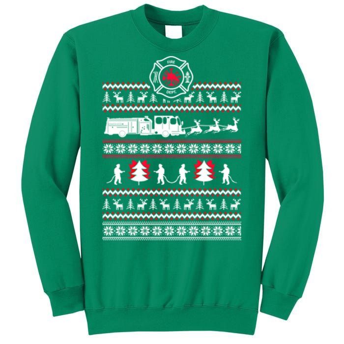 Firefighter Ugly Christmas Sweater Sweatshirt