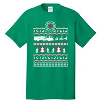 Firefighter Ugly Christmas Sweater Tall T-Shirt