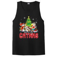 Funny Ugly Christmas Shirts Catmas Kitten Owners Santa Hat PosiCharge Competitor Tank