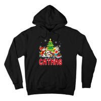 Funny Ugly Christmas Shirts Catmas Kitten Owners Santa Hat Tall Hoodie