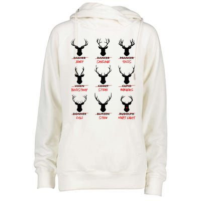 Funny Ugly Christmas Top Deer Hunter SantaS Reindeer Jerky Womens Funnel Neck Pullover Hood