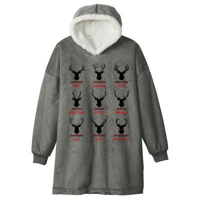 Funny Ugly Christmas Top Deer Hunter SantaS Reindeer Jerky Hooded Wearable Blanket