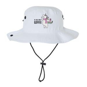 Funny Unicorn Coffee Lover, Ok But First Coffee Legacy Cool Fit Booney Bucket Hat