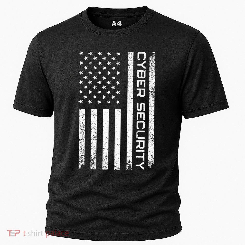 Funny Usa Cyber Security Art Anti Malware Geek Cooling Performance Crew T-Shirt