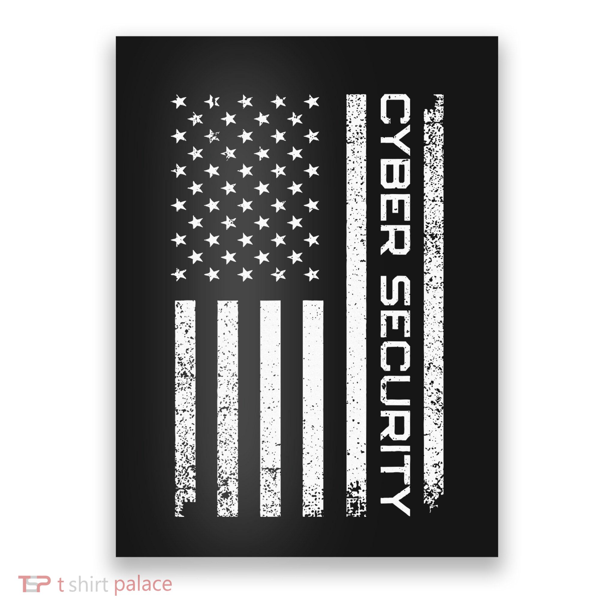 Funny Usa Cyber Security Art Anti Malware Geek Poster