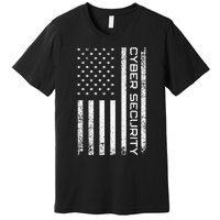 Funny Usa Cyber Security Art Anti Malware Geek Premium T-Shirt