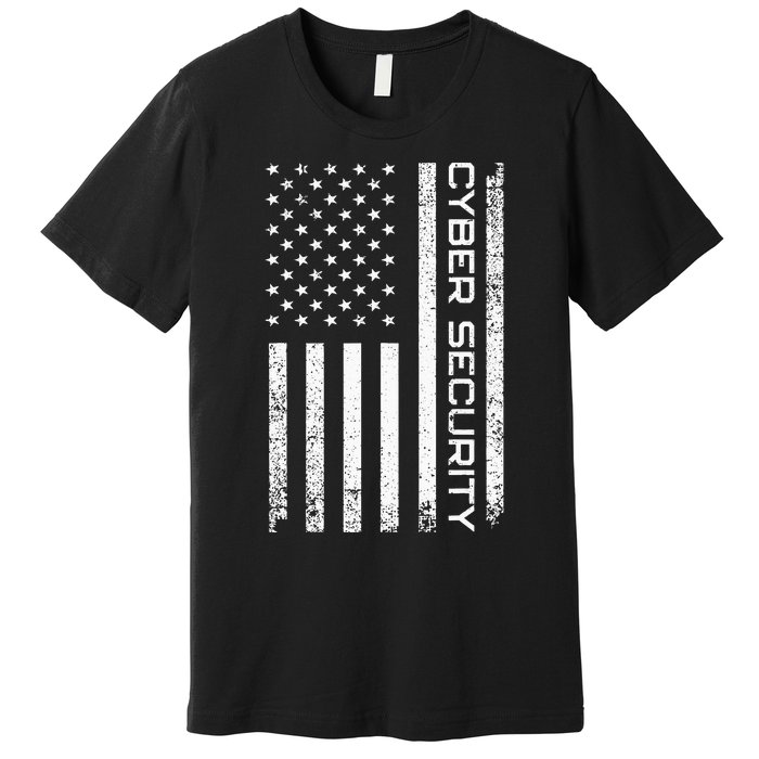 Funny Usa Cyber Security Art Anti Malware Geek Premium T-Shirt