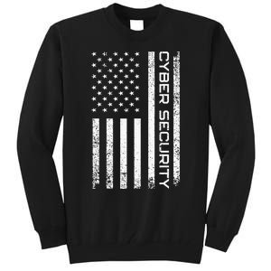 Funny Usa Cyber Security Art Anti Malware Geek Tall Sweatshirt