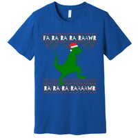 Funny Ugly Christmas Tyrannosaurus Rex Dinosaur Cute Gift Premium T-Shirt