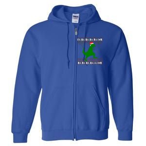 Funny Ugly Christmas Tyrannosaurus Rex Dinosaur Cute Gift Full Zip Hoodie