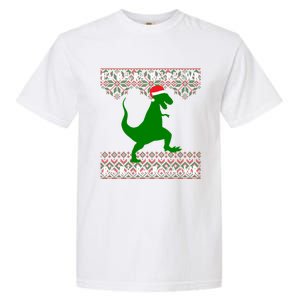 Funny Ugly Christmas Tyrannosaurus Rex Dinosaur Cute Gift Garment-Dyed Heavyweight T-Shirt