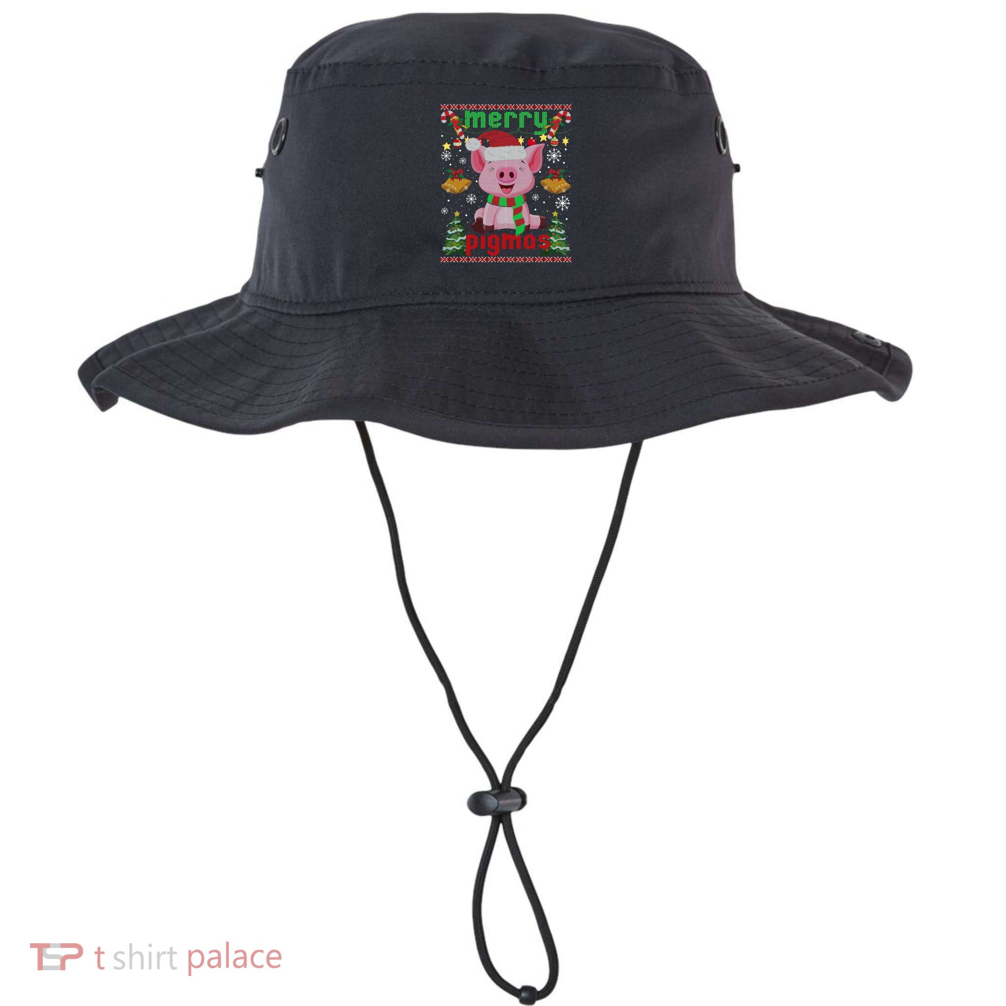 Funny Ugly Christmas Merry Pigmas Gift Bucket Hat