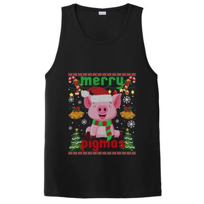 Funny Ugly Christmas Merry Pigmas Gift PosiCharge Competitor Tank