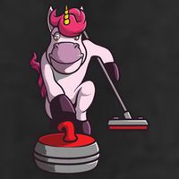 Funny Unicorn Curling Design For Men Women Curling Player Tumbler