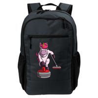 Funny Unicorn Curling Design For Men Women Curling Player Backpack