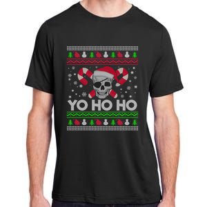 Funny Ugly Christmas Santa Pirate Yo Ho Ho Gift Adult ChromaSoft Performance T-Shirt